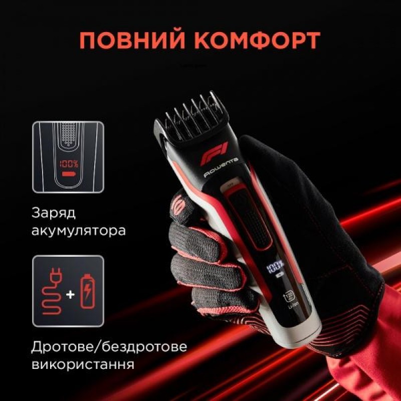 Машинка для стрижки Rowenta Formula 1 TN524MF0