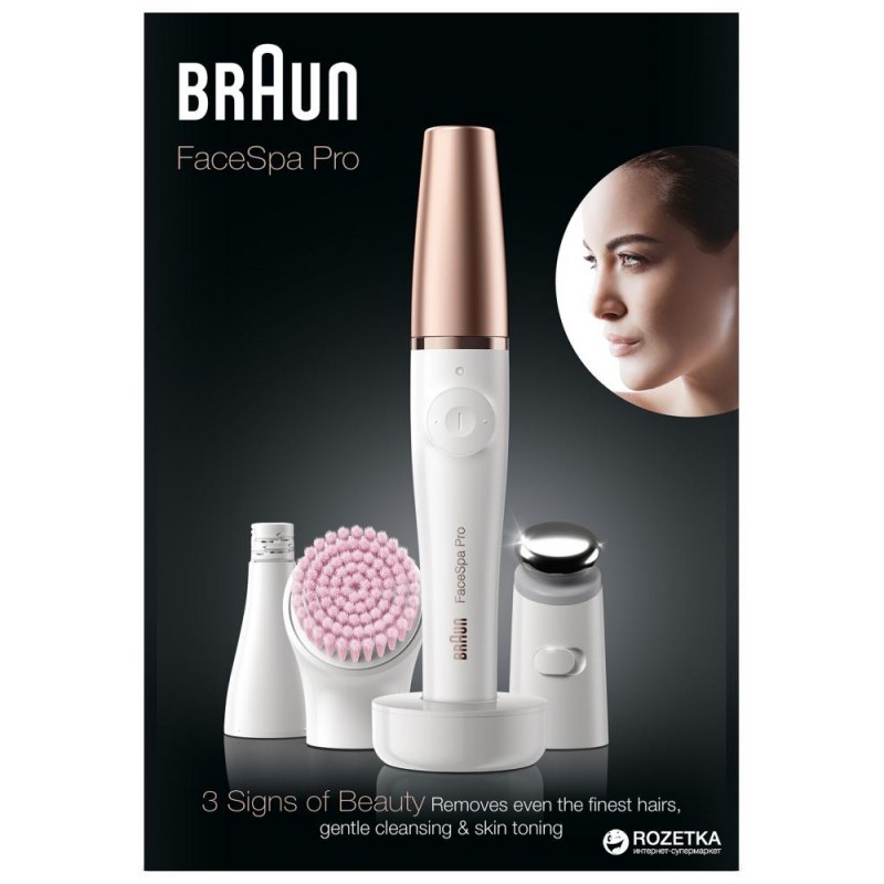 Прилад для очищення обличчя Braun FaceSpa Pro 912