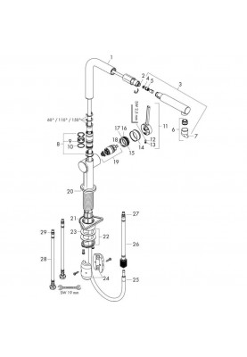 Змішувач для кухонного миття Hansgrohe Talis 72840670