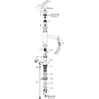 Змішувач для кухонного миття Hansgrohe Zesis M33 74802000