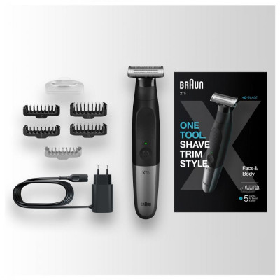 Тример для бороди та вусів/Тример для тіла (бодігромер) Braun Series X XT5100