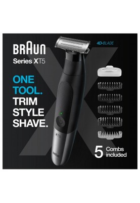 Тример для бороди та вусів/Тример для тіла (бодігромер) Braun Series X XT5100