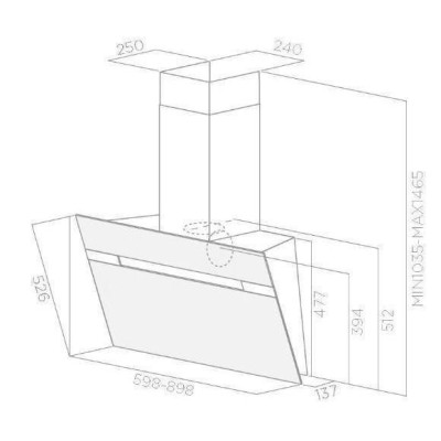 Витяжка похила Samsung NK24M7070VB/UR
