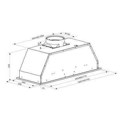Витяжка, що вбудовується Kaiser EA 743 M