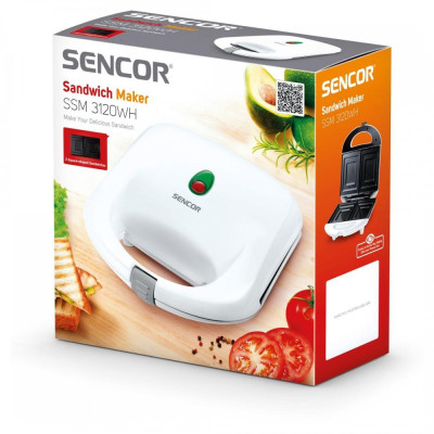 Бутербродниця Sencor SSM 3120WH