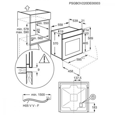 Духовка електрична Zanussi ZOHEE2K2