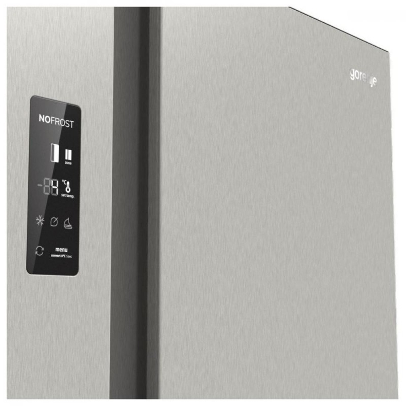 Холодильник із морозильною камерою Gorenje NRR9185EAXL