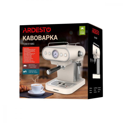 Рожкова кавоварка еспресо Ardesto FCM-E15BG