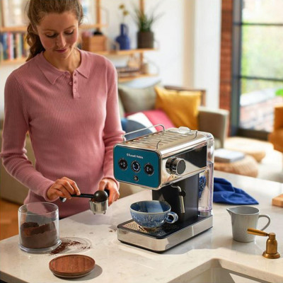 Рожкова кавоварка еспресо Russell Hobbs Distinctions Blue 26451-56