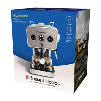 Рожкова кавоварка еспресо Russell Hobbs Distinctions Metallic 26452-56