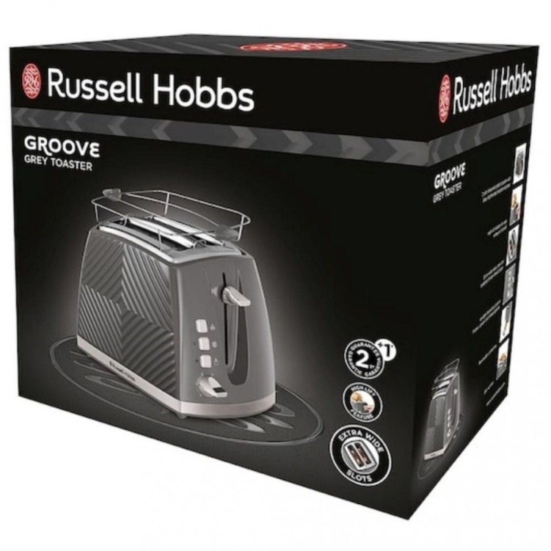 Тостер Russell Hobbs Groove Grey 26392-56