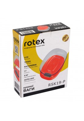 Ваги кухонні електронні Rotex RSK19-P