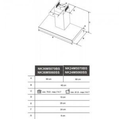 Витяжка Т-подібна Samsung NK24M5060SS Витяжка Т-подібна Samsung NK24M5060SS