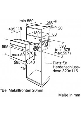 Духовка електрична Bosch HBA334YB0