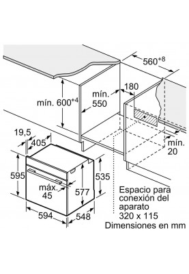 Духовка електрична Bosch HRG635BS1