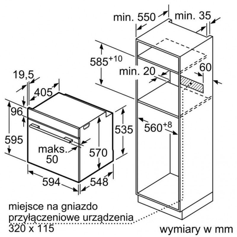 Духовка електрична Siemens HB234A0S0