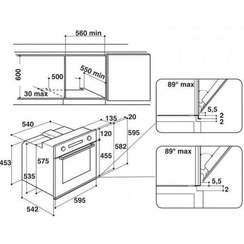 Духовка електрична Whirlpool AKP 745 NB