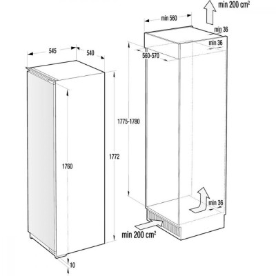Холодильна камера Gorenje RI2181A1 Холодильна камера Gorenje RI2181A1