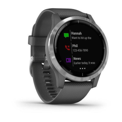 Смарт-годинник Garmin vivoactive 4 Shadow Gray/Silver (010-02174-01)