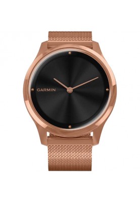 Смарт-годинник Garmin Vivomove Luxe 18K Rose Gold PVD Stainless Steel w. Rose Gold Milanese B. (010-02241-04)