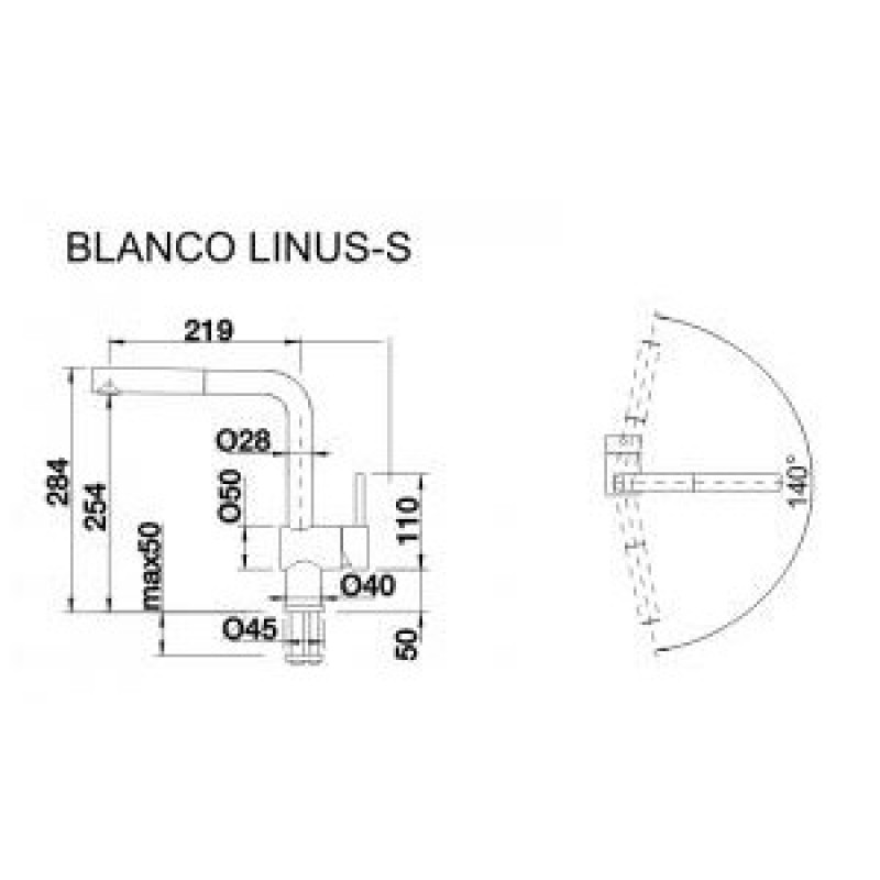 Змішувач Blanco LINUS-S 516688