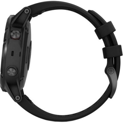 Спортивний годинник Garmin Fenix 5 Plus Sapphire Black with Black Band (010-01988-00)
