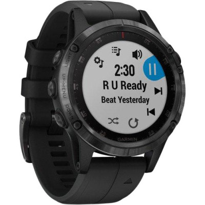 Спортивний годинник Garmin Fenix 5 Plus Sapphire Black with Black Band (010-01988-00)