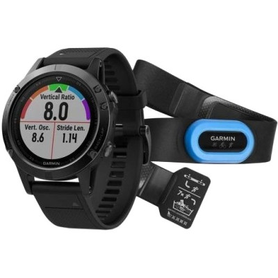 Спортивний годинник Garmin Fenix 5 Sapphire HRM-Tri Bundle (010-01688-31)