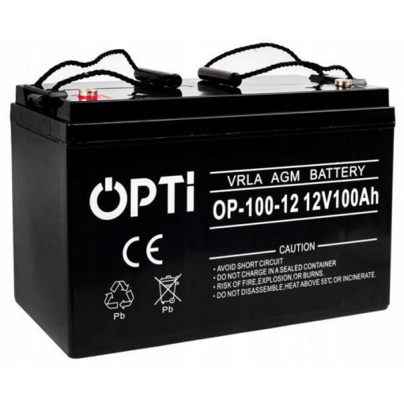 Акумулятор для ДБЖ Volt Polska OPTI AGM 12V 100Ah (6AKUV100AG)