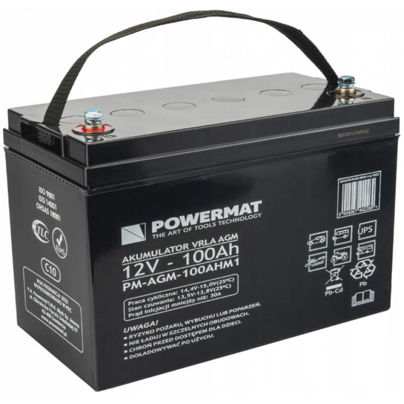 Акумулятор Powermat 12 V 100 Ah