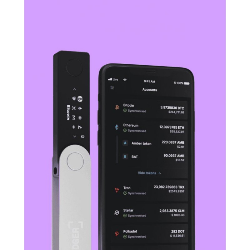 Апаратний криптогаманець Ledger Nano X Cosmic Purple