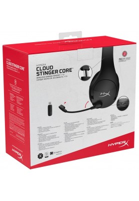 Комп'ютерна гарнітура HyperX Cloud Stinger Core Wireless Gaming Headset + 7.1 (HHSS1C-BA-BK, 4P4F0AA)