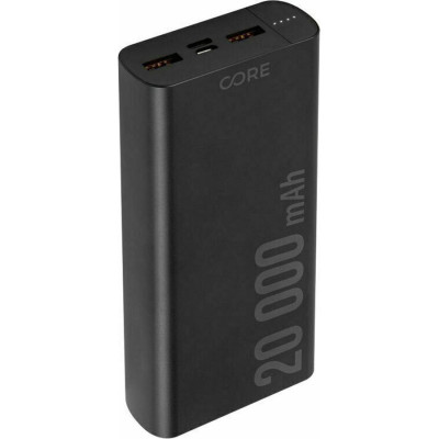 Зовнішній акумулятор (павербанк) Forever Core SPF-02 20000mAh, PD/18W, QC/3.0, black (5900495983671)