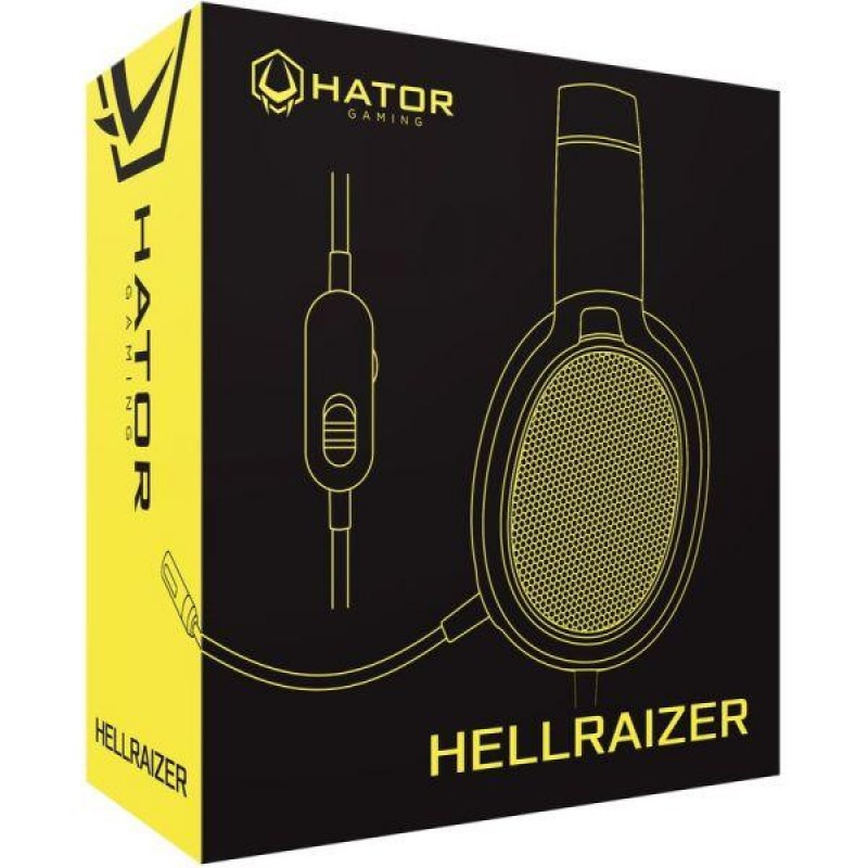 Навушники з мікрофоном HATOR Hellraizer Black (HTA-812)