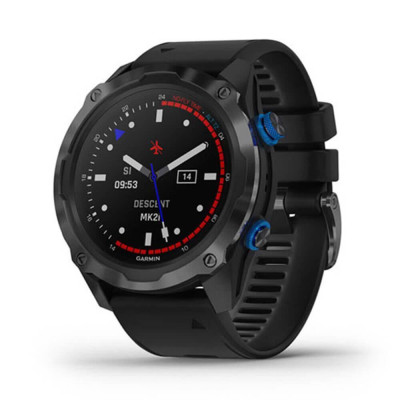 Смарт-годинник Garmin Descent Mk2i Titanium Carbon Gray DLC with Black Band (010-02132-01/11)