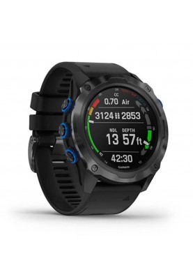 Смарт-годинник Garmin Descent Mk2i Titanium Carbon Gray DLC with Black Band (010-02132-01/11)