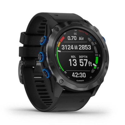 Смарт-годинник Garmin Descent Mk2i Titanium Carbon Gray DLC with Black Band (010-02132-01/11)
