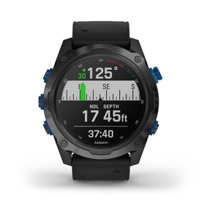 Смарт-годинник Garmin Descent Mk2i Titanium Carbon Gray DLC with Black Band (010-02132-01/11)