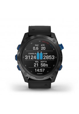 Смарт-годинник Garmin Descent Mk2i Titanium Carbon Gray DLC with Black Band (010-02132-01/11)