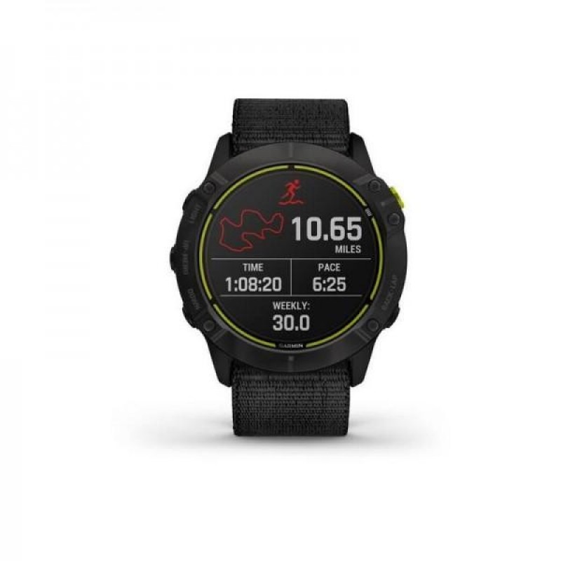 Смарт-годинник Garmin Enduro Carbon Gray Titanium with Black UltraFit Nylon Strap (010-02408-01/11)