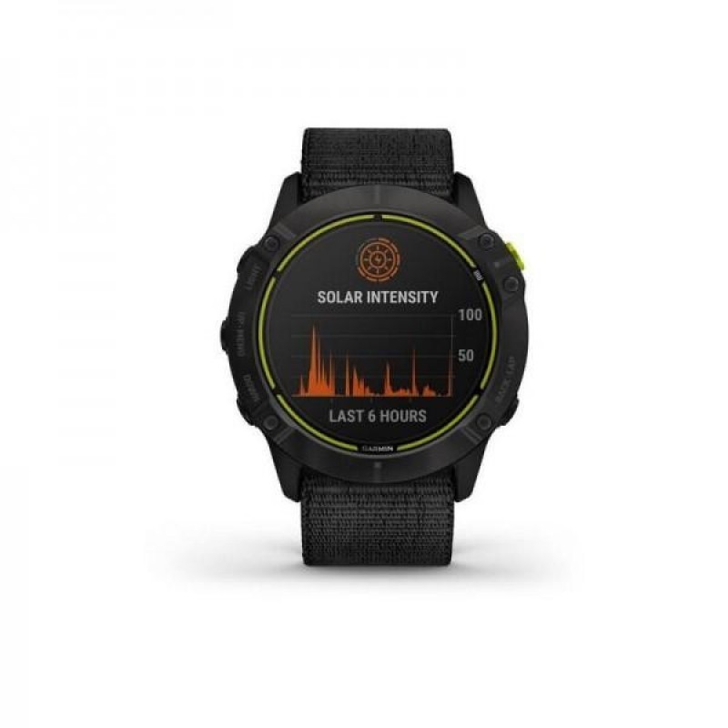 Смарт-годинник Garmin Enduro Carbon Gray Titanium with Black UltraFit Nylon Strap (010-02408-01/11)