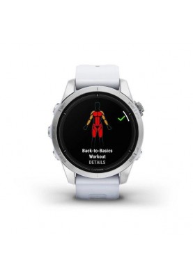 Смарт-годинник Garmin Epix Pro Gen 2 42mm Silver w. Whitestone Band (010-02802-00/01)