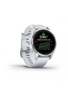 Смарт-годинник Garmin Epix Pro Gen 2 42mm Silver w. Whitestone Band (010-02802-00/01)