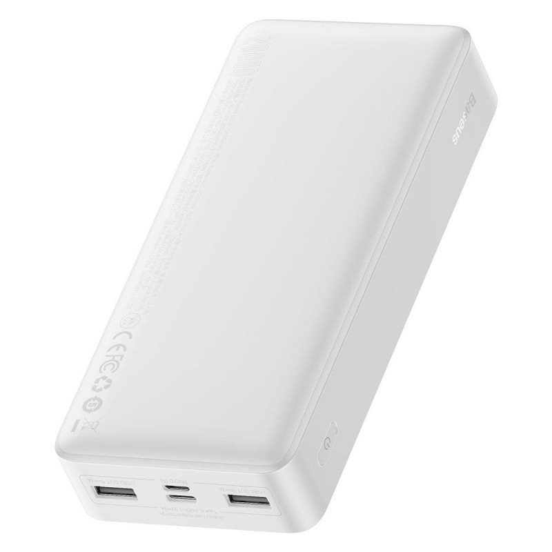 Зовнішній акумулятор (павербанк) Baseus Bipow 20000mAh 20W White (PPBD050302)