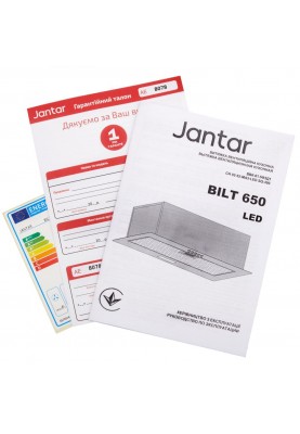 Вбудована витяжка Jantar BILT 650 LED 52 BL