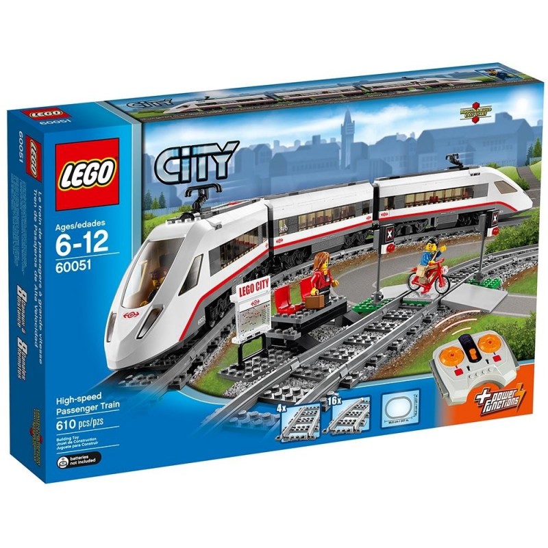 Блоковий конструктор LEGO City Швидкісний пасажирський поїзд (60051)