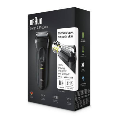 Електробритва чоловіча Braun Series 3 3020 Black