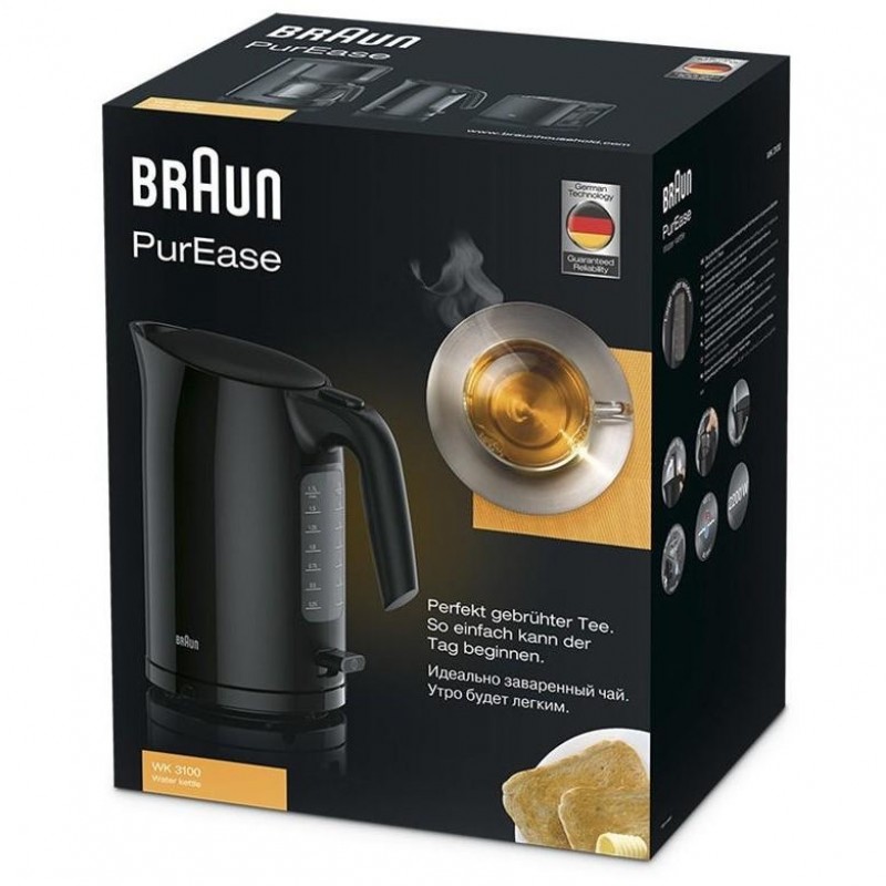 Пательня електричначайник Braun PurEase WK 3100 BK