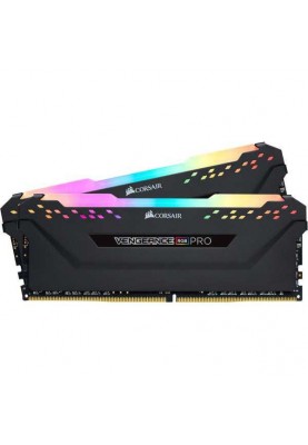 Пам'ять Corsair 32 GB (2x16 GB) DDR4 3600 MHz Vengeance RGB Pro Black (CMW32GX4M2Z3600C18)