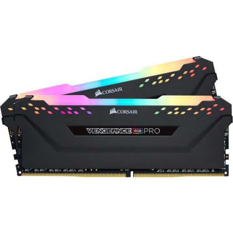 Пам'ять Corsair 32 GB (2x16GB) DDR4 3600 MHz Vengeance RGB Pro Black (CMW32GX4M2Z3600C18)